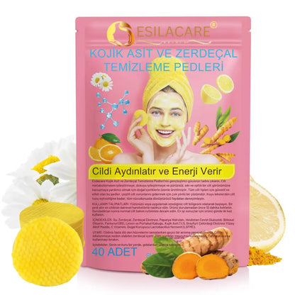 EsilaCare™ Kojik Asit & Zerdeçal Temizleme Pedleri