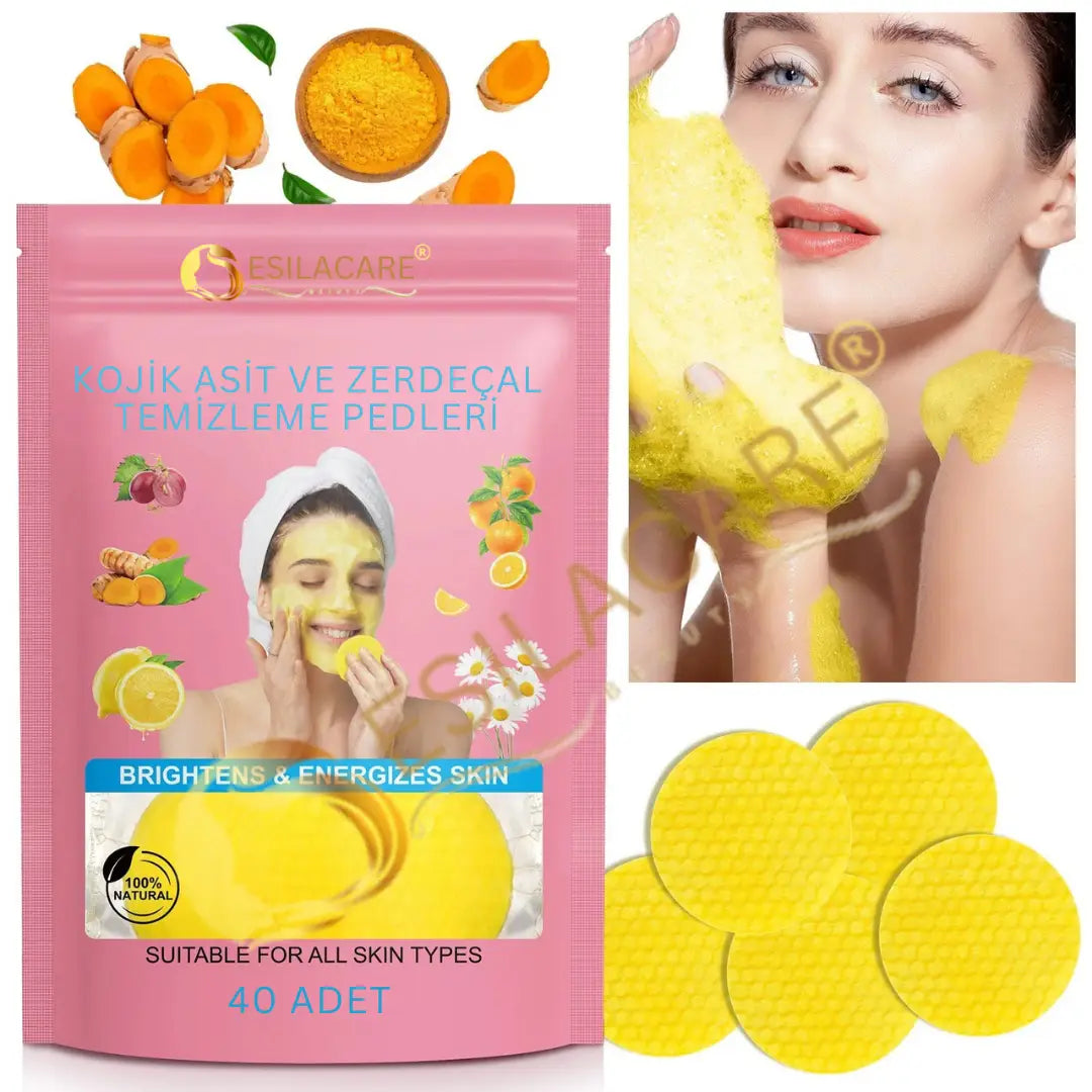 EsilaCare™ Kojik Asit & Zerdeçal Temizleme Pedleri