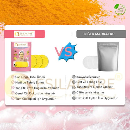 EsilaCare™ Kojik Asit & Zerdeçal Temizleme Pedleri