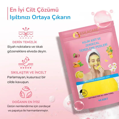 EsilaCare™ Kojik Asit & Zerdeçal Temizleme Pedleri