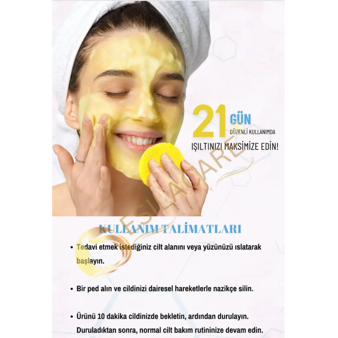 EsilaCare™ Kojik Asit & Zerdeçal Temizleme Pedleri